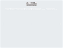 Tablet Screenshot of mcdonnell-design.com